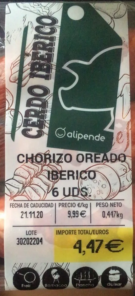 Chorizo oreado ibérico