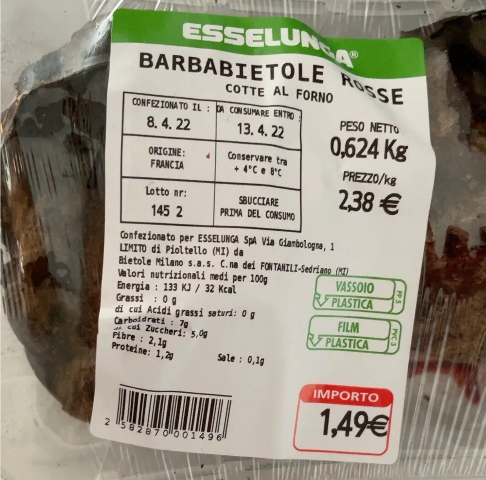 Barbabietole rosse al forno