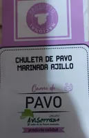 Chuletas de pavo marinada ajillo