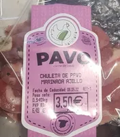 Chuletas de pavo marinada ajillo