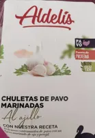 Chuletas de pavo marinadas al ajillo