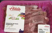 Chuletas de pavo marinadas