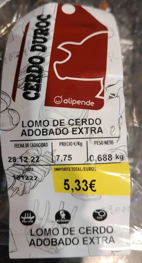 Lomo de Cerdo Adobado Extra