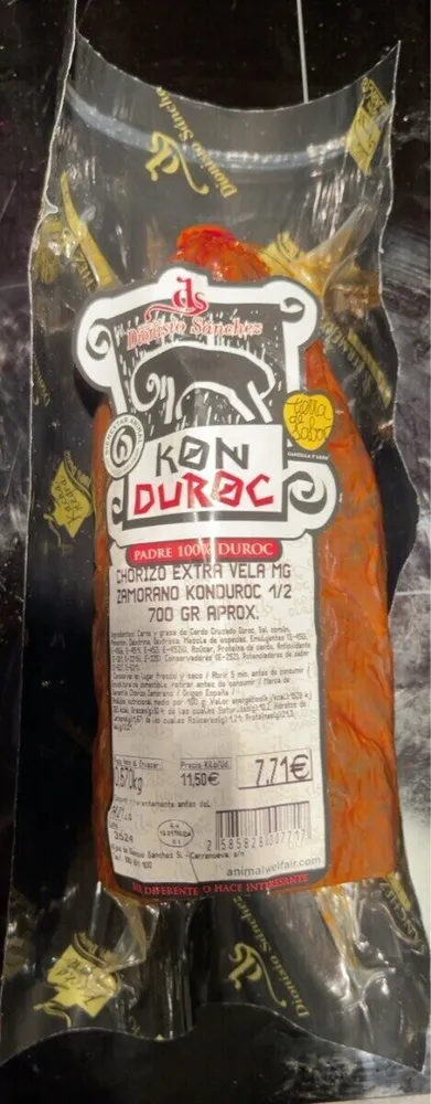 Chorizo extra vela mg zamorano konduroc