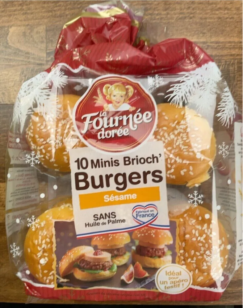 10 minis brioch’burgers aux sésames