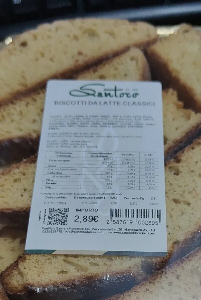 Santoro biscotti da latte