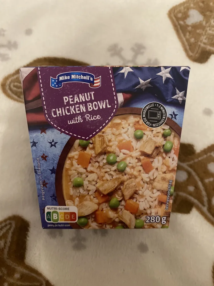 PEANUT CHICKEN BOWL with Rice