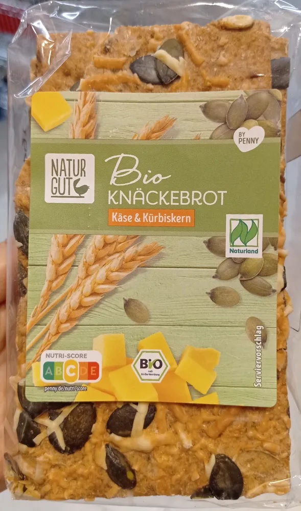 Bio Knäckebrot Käse & Kürbiskern