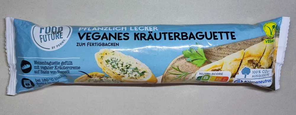 Veganes Kräuterbaguette zum Fertigbacken