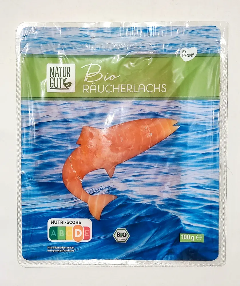 Bio-Räucherlachs in Scheiben