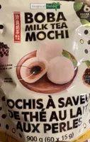 Boba milk tea mochi