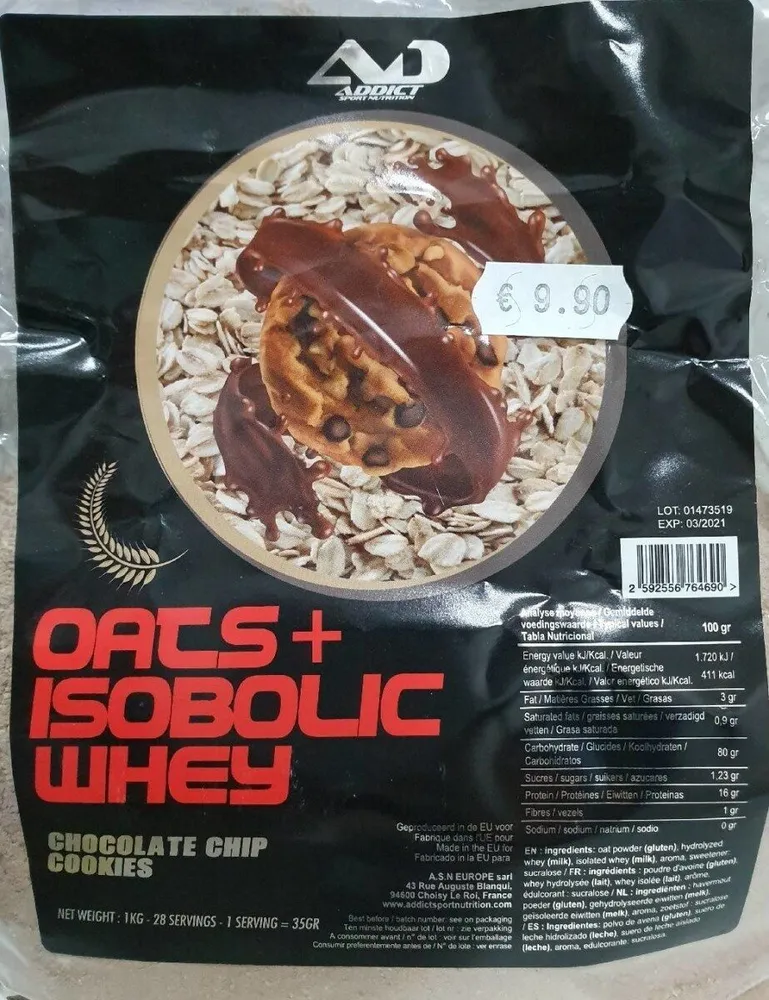 Oats+isobolic whey