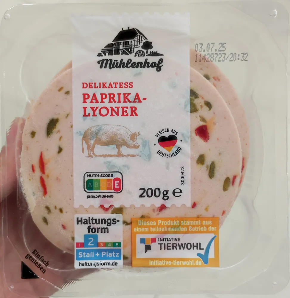 Paprika-Lyoner