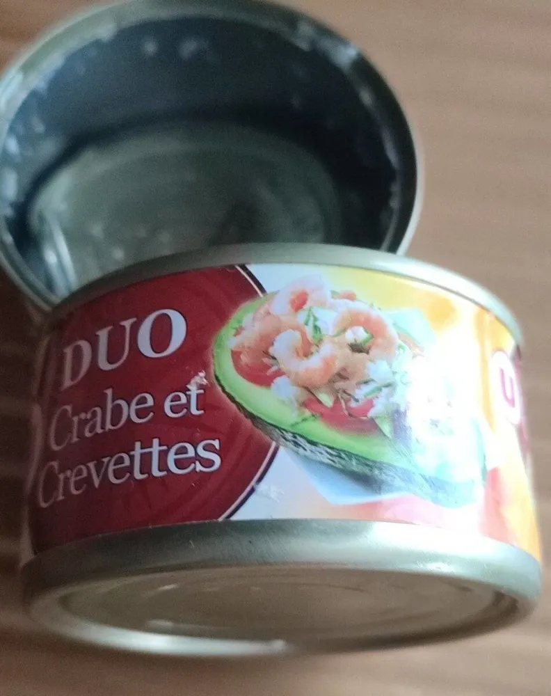 Duo crabe et crevettes