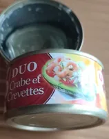 Duo crabe et crevettes