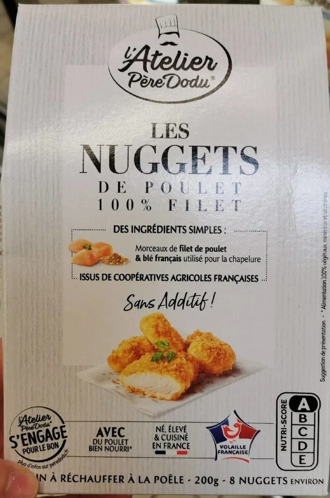 Les nuggets de poulet 100% filet