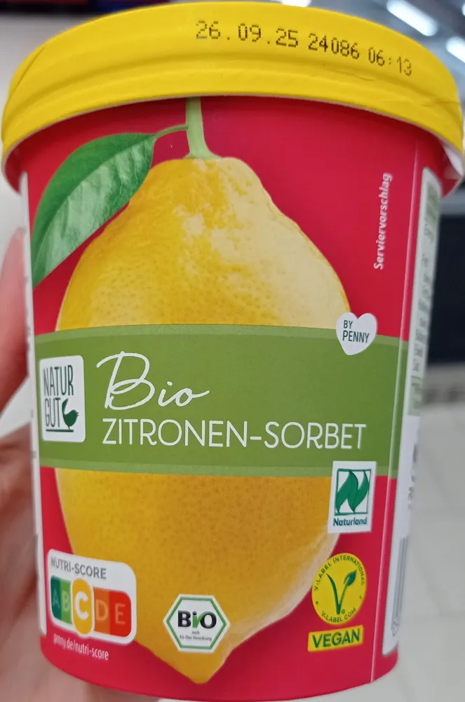 Zitronen-Sorbet