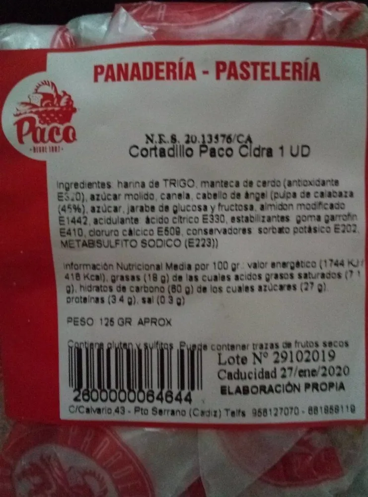 Cortadillo Cidra