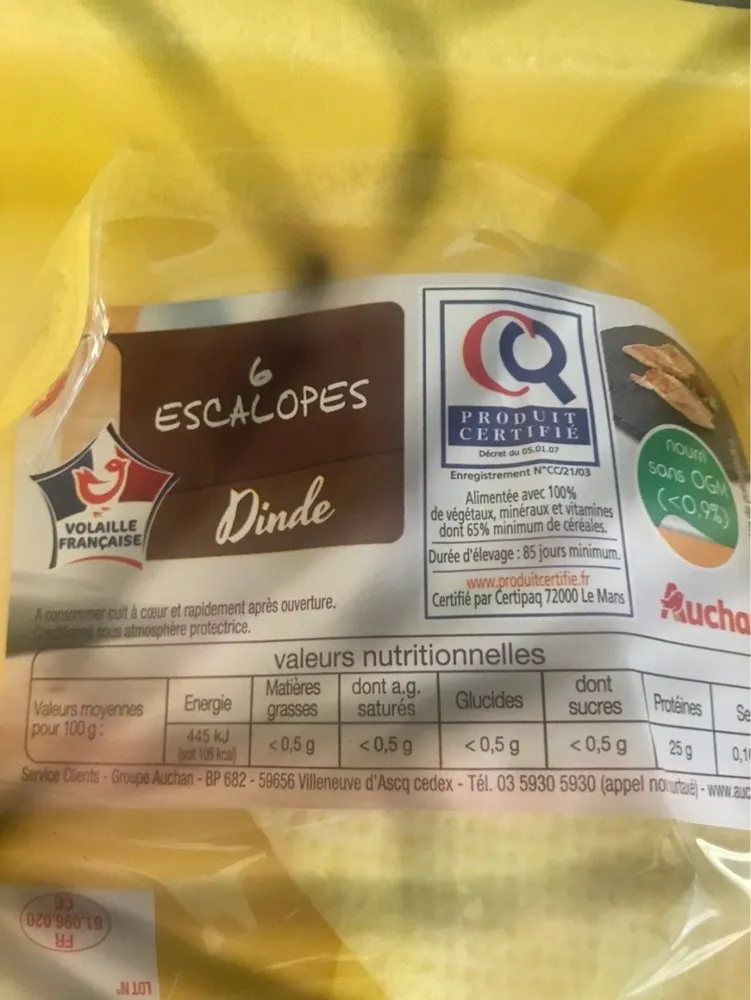 Escalopes de dinde