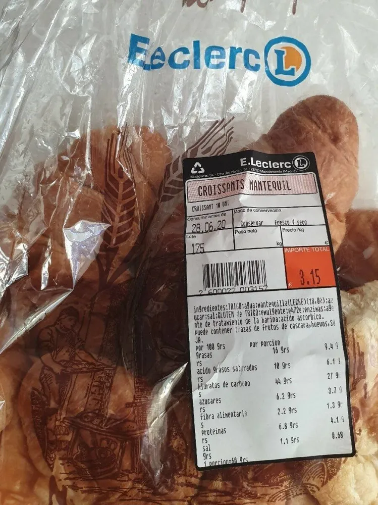 Croissants mantequilla