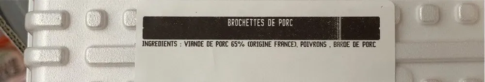 Brochettes de port