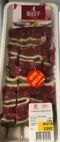 4 brochettes de boeuf