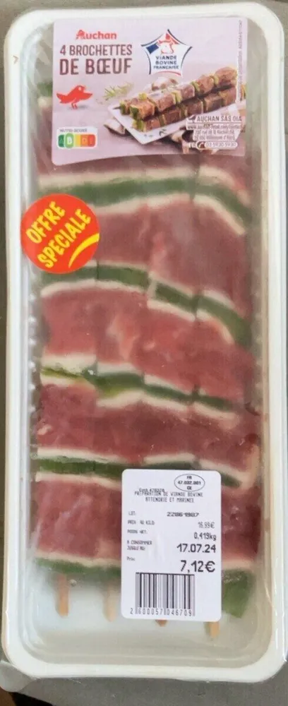 Brochettes de bœuf