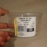 Tranche de kiwi déshydraté
