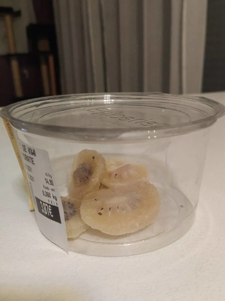 Tranche de kiwi déshydratée