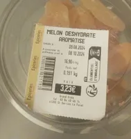 Melon déshydraté aromatisé