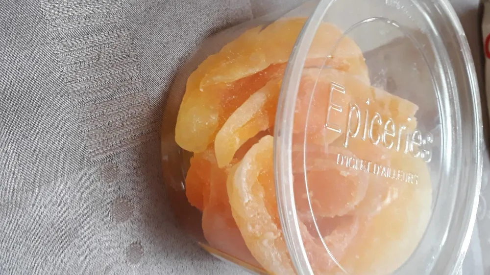 Melon déshydraté aromatisé