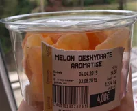 Melon deshydraté aromatisé