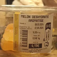 MELON DÉSHYDRATÉ AROMATISÉ
