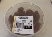 Fraise entière déshydratée