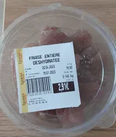 Fraise entière déshydratée