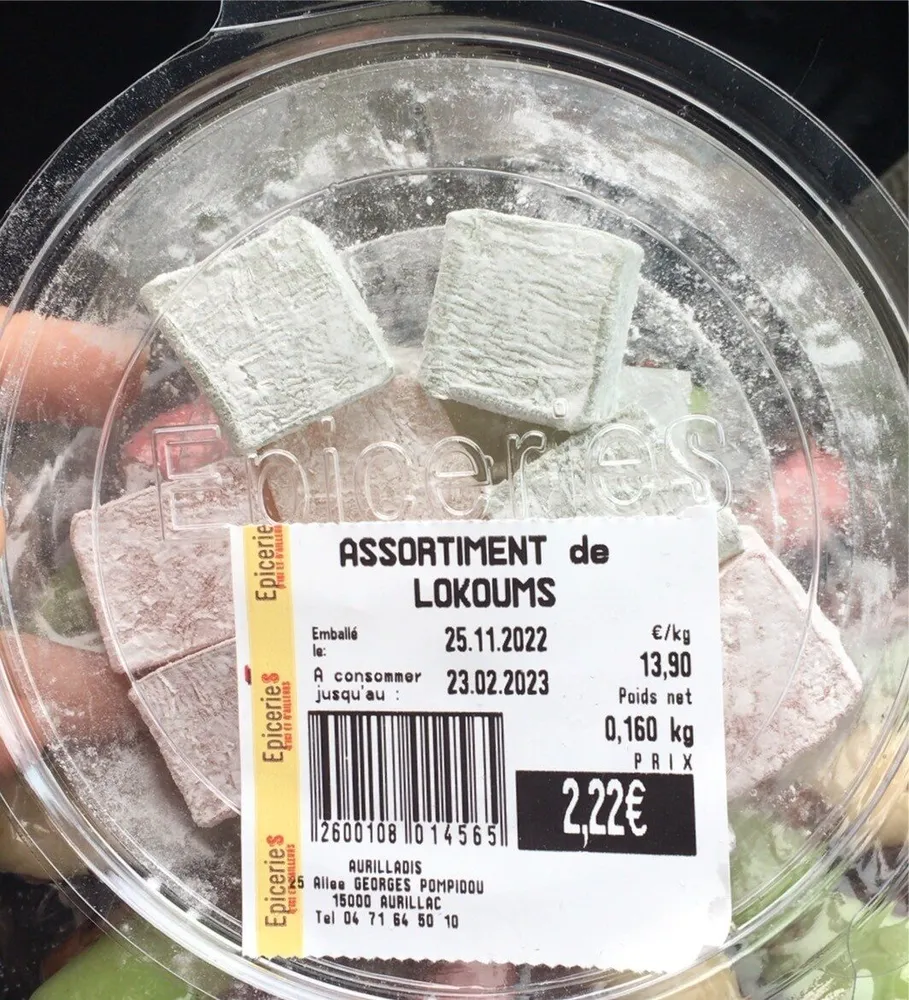 Assortiment de lokoums