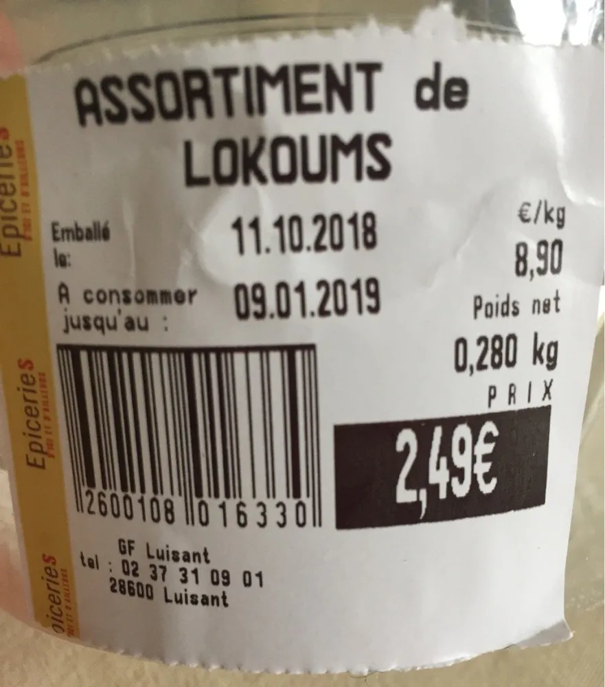 Assortiment de loukoums