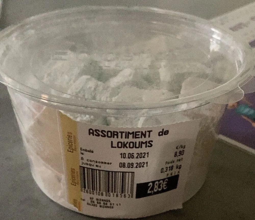 Assortiment de lokoums