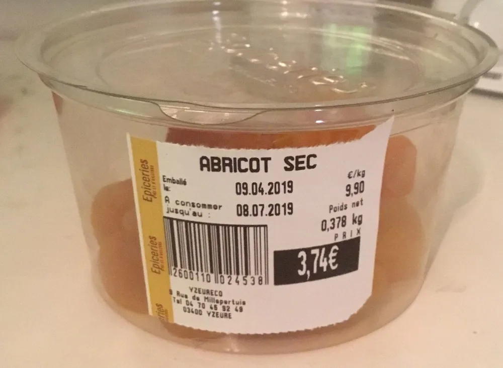 Abricot sec