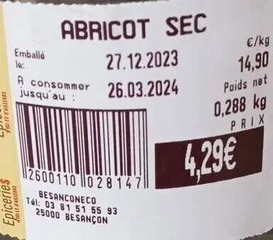 Abricot sec