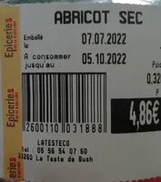 Abricot sec