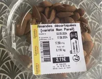 Amandes décortiquées
