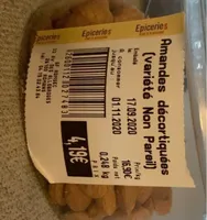 Amandes décortiquées