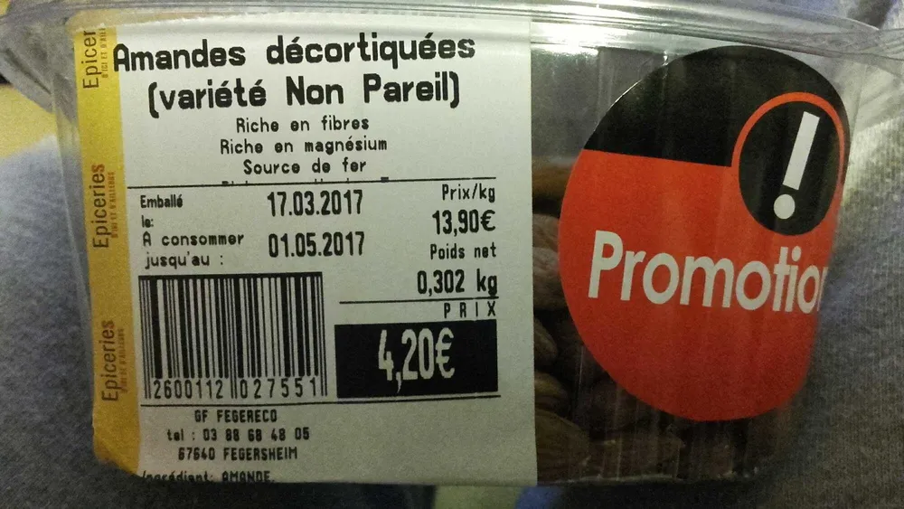 Amandes Décortiquées