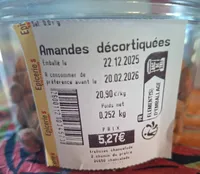 Amandes décortiquées