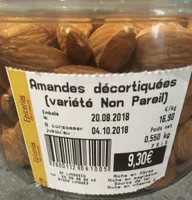 Amandes decortiquées