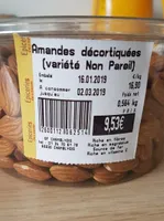 Amandes décortiquées nature