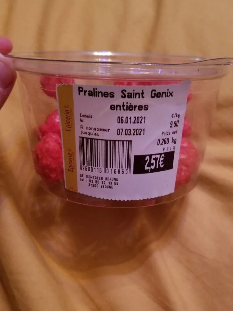 Pralines saint genix entières