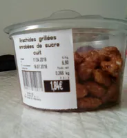 Arachides grillées enrobées de sucre cuit
