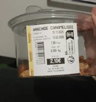 Arachides grillées enrobées de sucre cuit